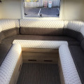 K yacht 95 rear lounge