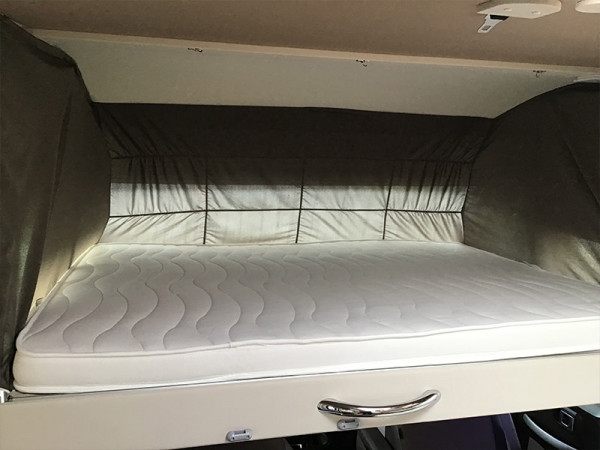 K yacht 95 drop down bed
