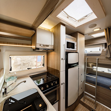 Tessoro 413 Kitchen and Rear Bunk Beds