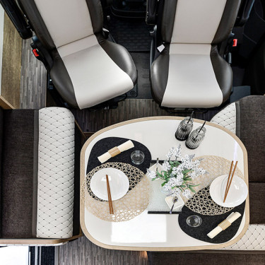 K Yacht 59 Front lounge birdseye view