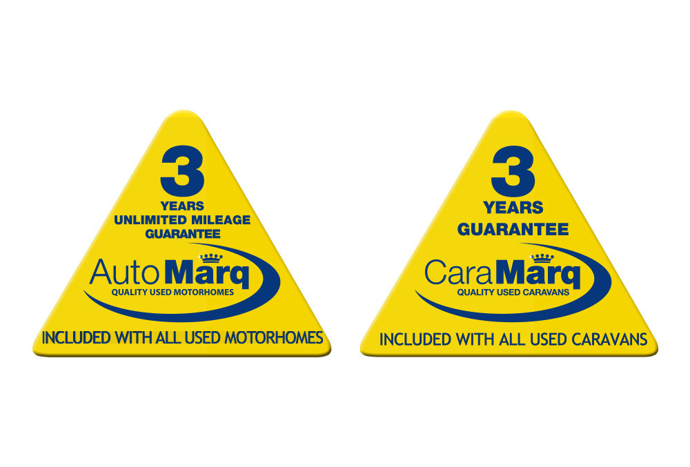 CaraMarq and AutoMarq 3 year guarantee logos